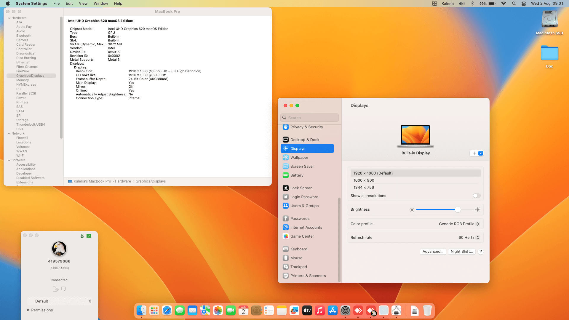 Dell Inspiron 17 7779 2 in 1 [KabyLake   Intel UHD 620 + I2C]   OpenCore 1